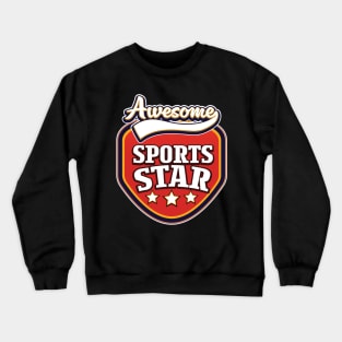 Awesome Sports Star Crewneck Sweatshirt